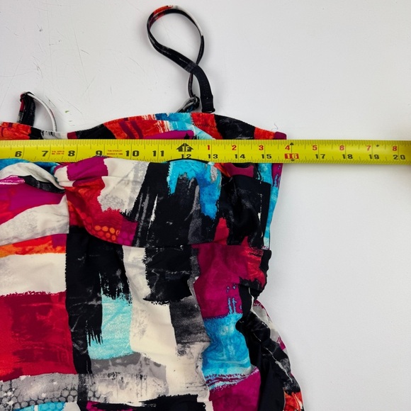 Christina Abstract Patterned One Piece Bathing with Skirt - Picture 5 of 13